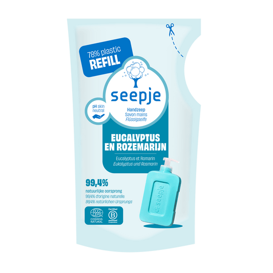 Handzeep re-fill x8 | Eucalyptus en Rozemarijn