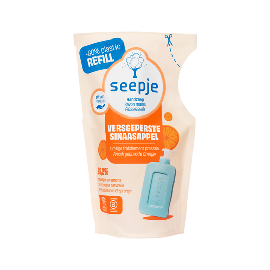 Handzeep re-fill x8 | Versgeperste Sinaasappel