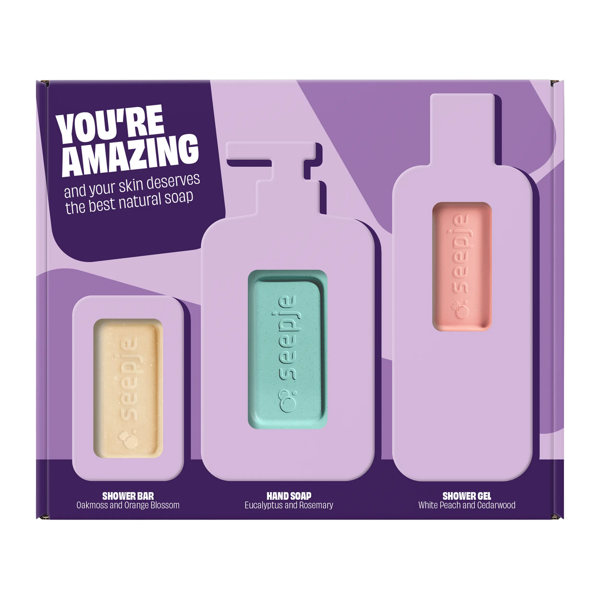 Cadeaupakket 6x | Shower bar, Handzeep en Showergel